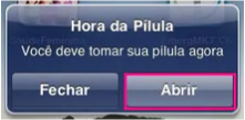 Abrir aplicativo Hora da Pílula